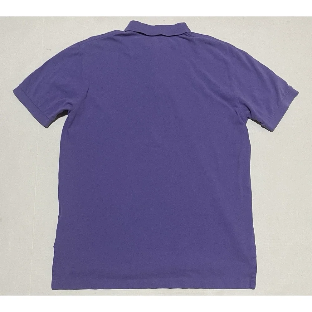 Lot Of 2 Polo Ralph Lauren Shirt Mens Large Purple‎ Brown Vintage Logo Golf